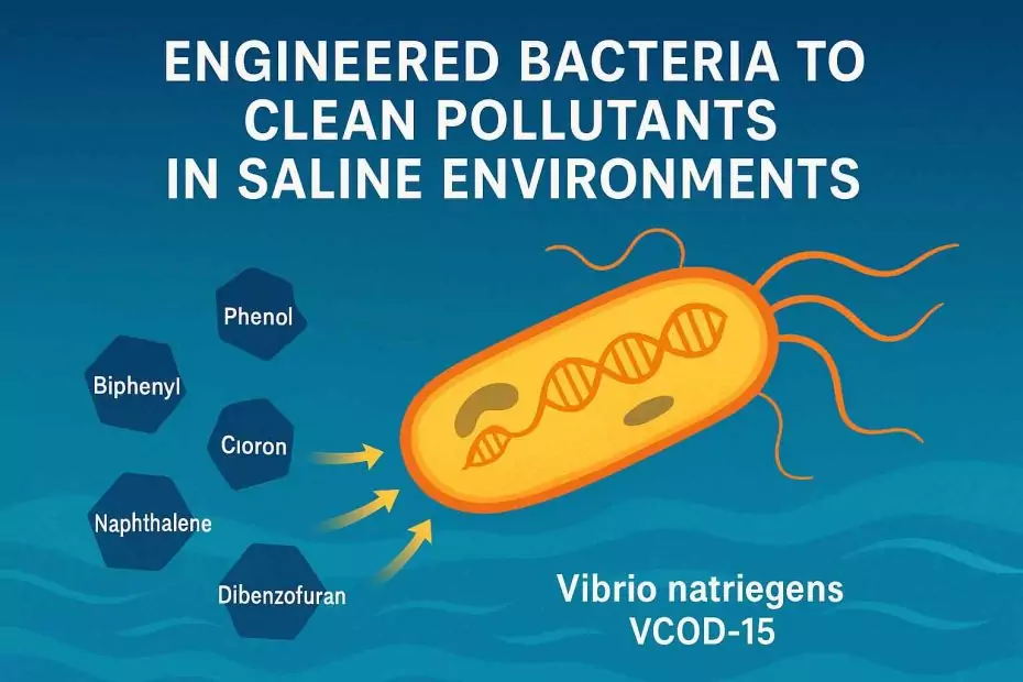 Engineered Bacteria to Clean Pollutants in Saline Environments 1 A Breakthrough for Sustainable Bioremediation