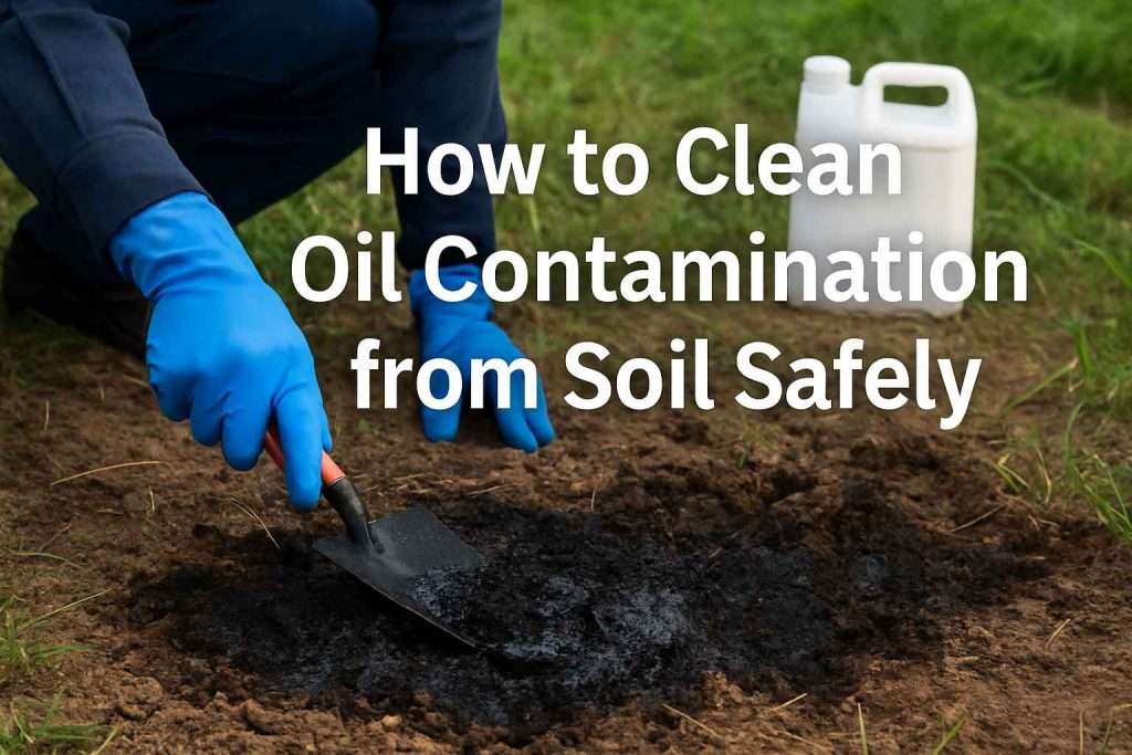 How to Clean Oil Contamination from Soil Safely