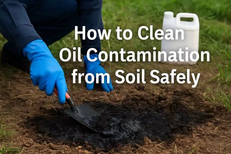 How to Clean Oil Contamination from Soil Safely