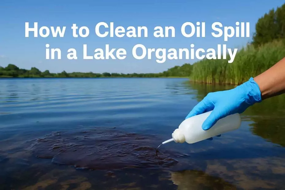 How to Clean an Oil Spill in a Lake Organically 1 How to Clean an Oil Spill in a Lake Organically