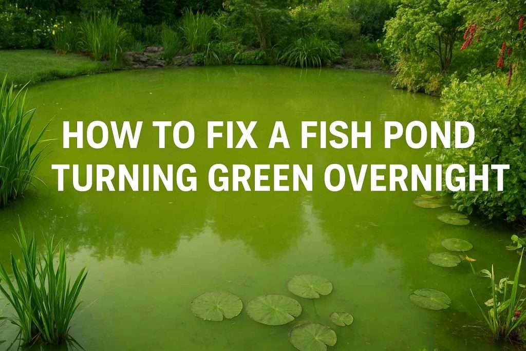 How to Fix a Fish Pond Turning Green Overnight