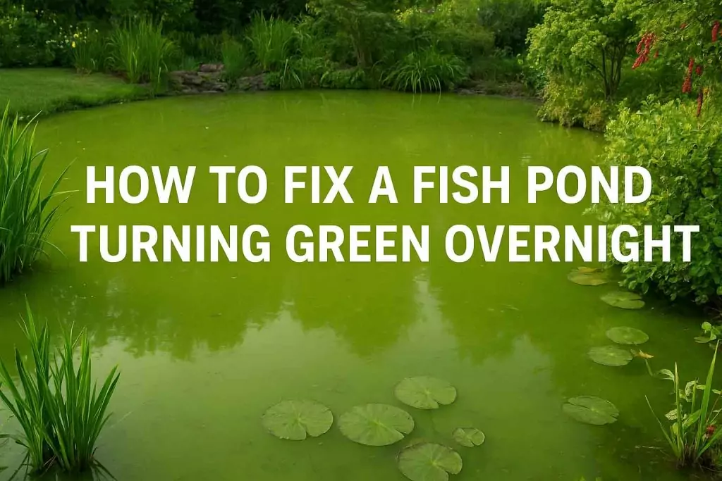 How to Fix a Fish Pond Turning Green Overnight
