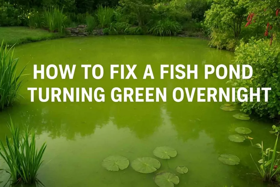 How to Fix a Fish Pond Turning Green Overnight