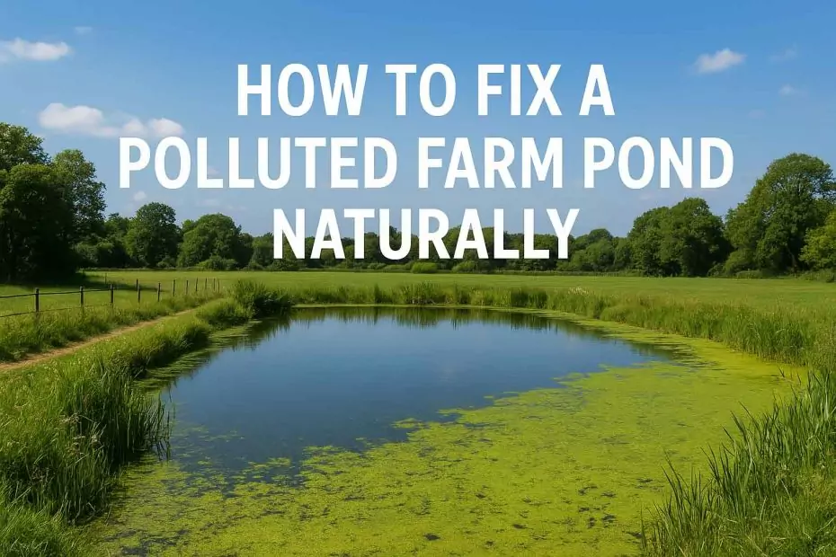 How to Fix a Polluted Farm Pond Naturally