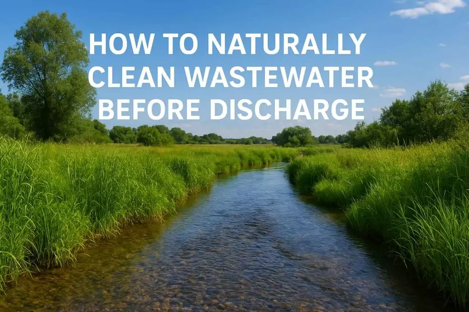 How to Naturally Clean Wastewater Before Discharge