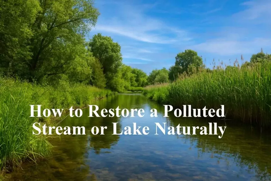 How to Restore a Polluted Stream or Lake Naturally