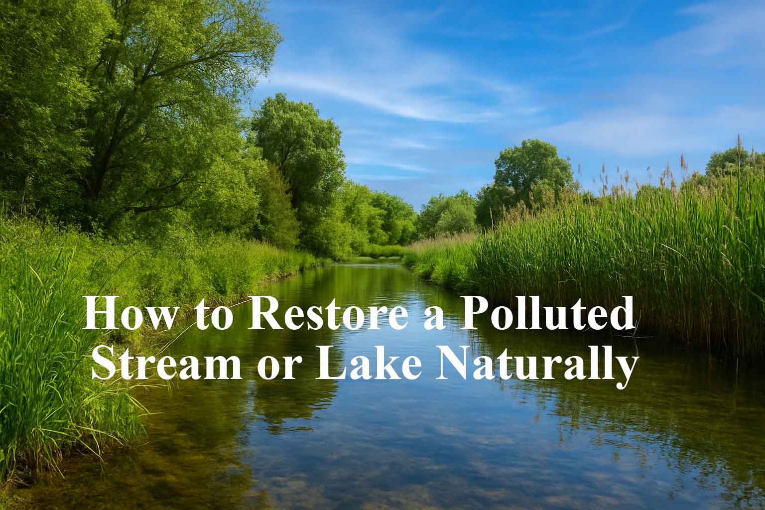 BioGlobe - How to Restore a Polluted Stream or Lake Naturally