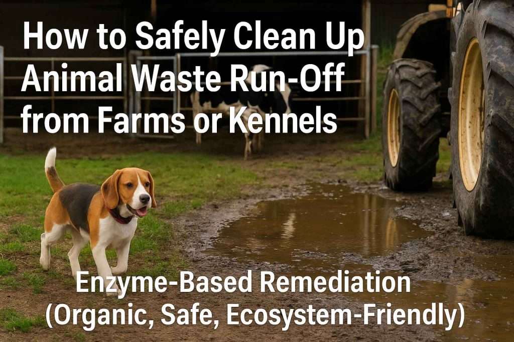 How to Safely Clean Up Animal Waste Run-Off from Farms or Kennels