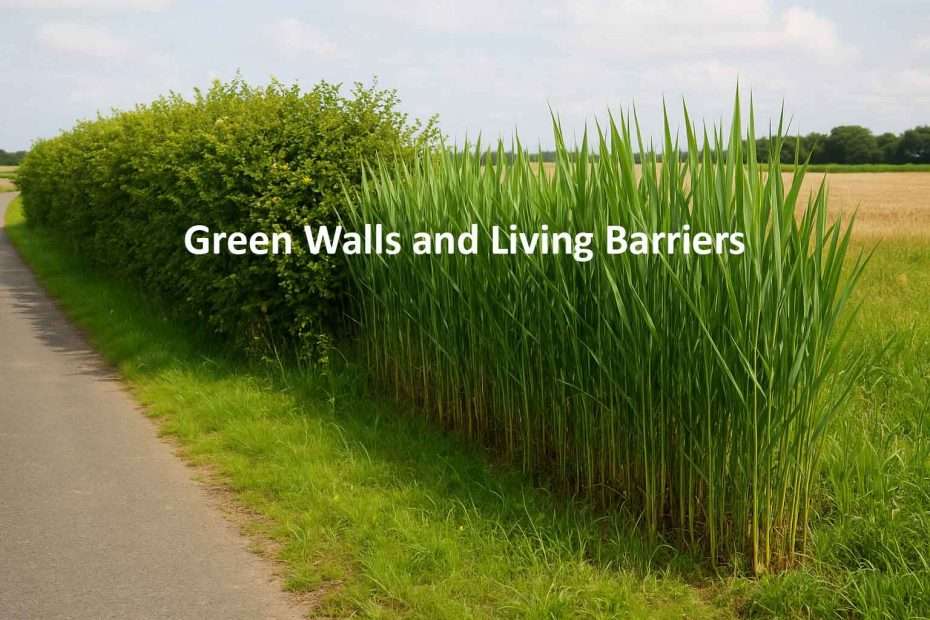 Green Walls and Living Barriers