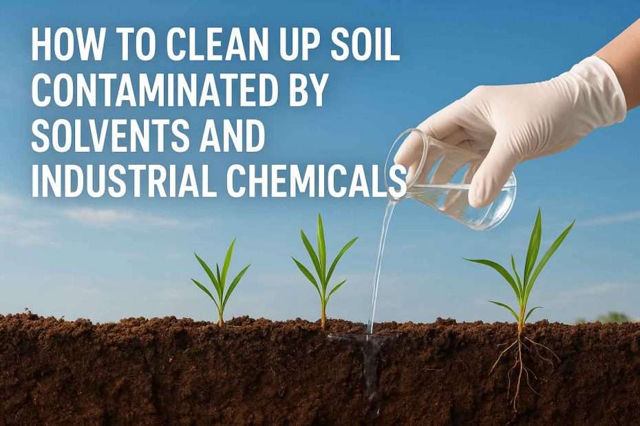 How to Clean Up Soil Contaminated by Solvents and Industrial Chemicals