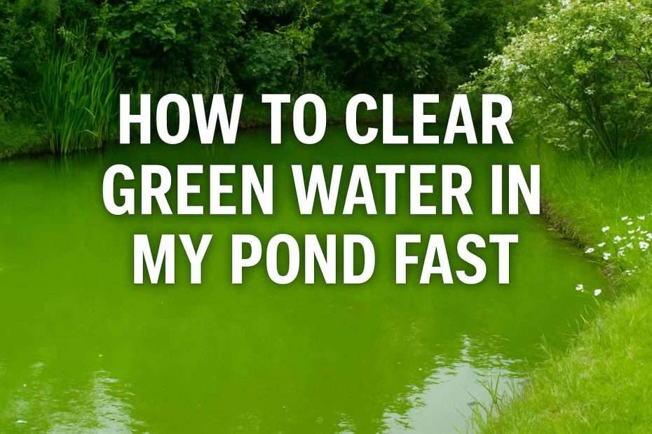 How to Clear Green Water in My Pond Fast