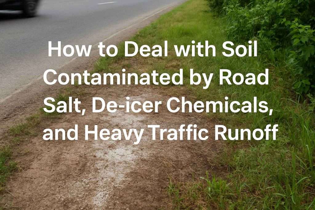 How to Deal with Soil Contaminated by Road Salt, De-icer Chemicals, and Heavy Traffic Runoff