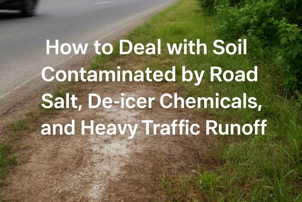 How to Deal with Soil Contaminated by Road Salt, De-icer Chemicals, and Heavy Traffic Runoff