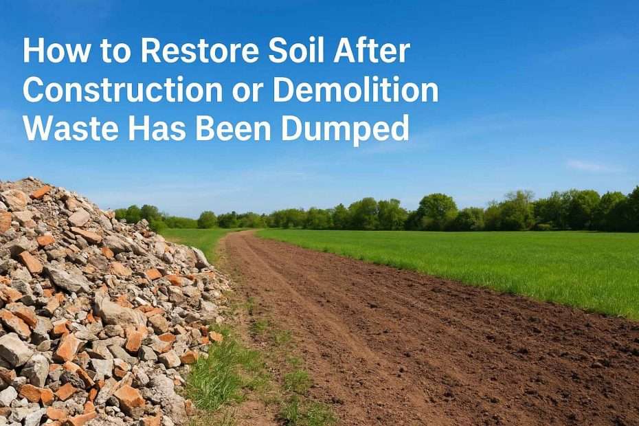 How to Restore Soil After Construction or Demolition Waste Has Been Dumped