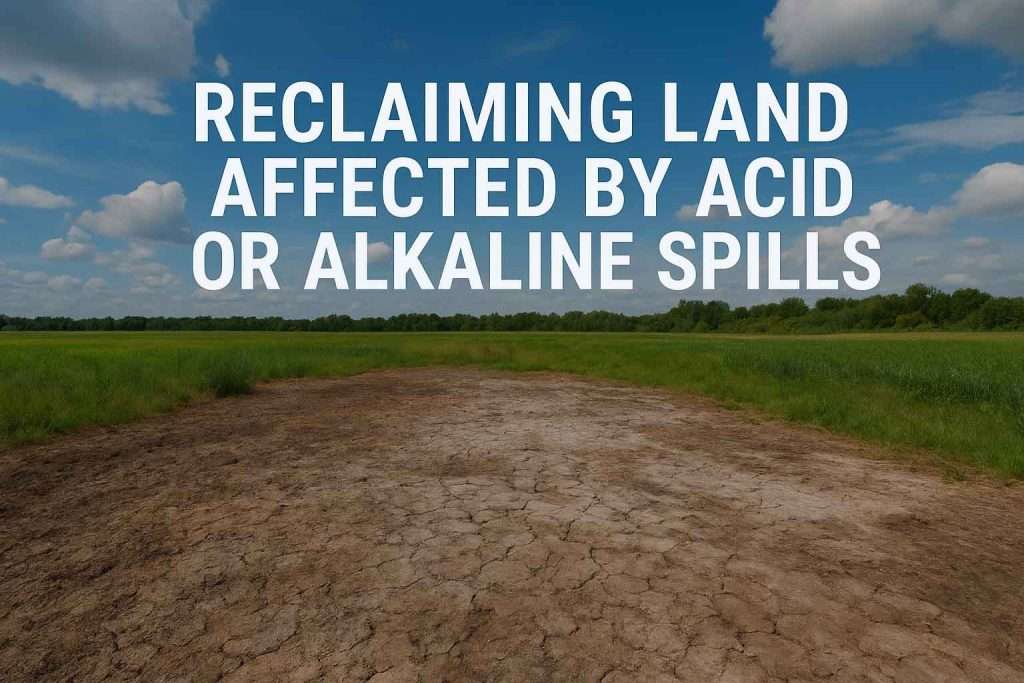 Reclaiming Land Affected by Acid or Alkaline Spills