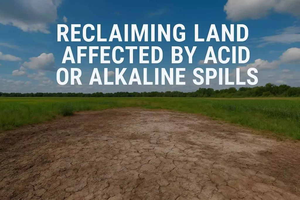 Reclaiming Land Affected by Acid or Alkaline Spills
