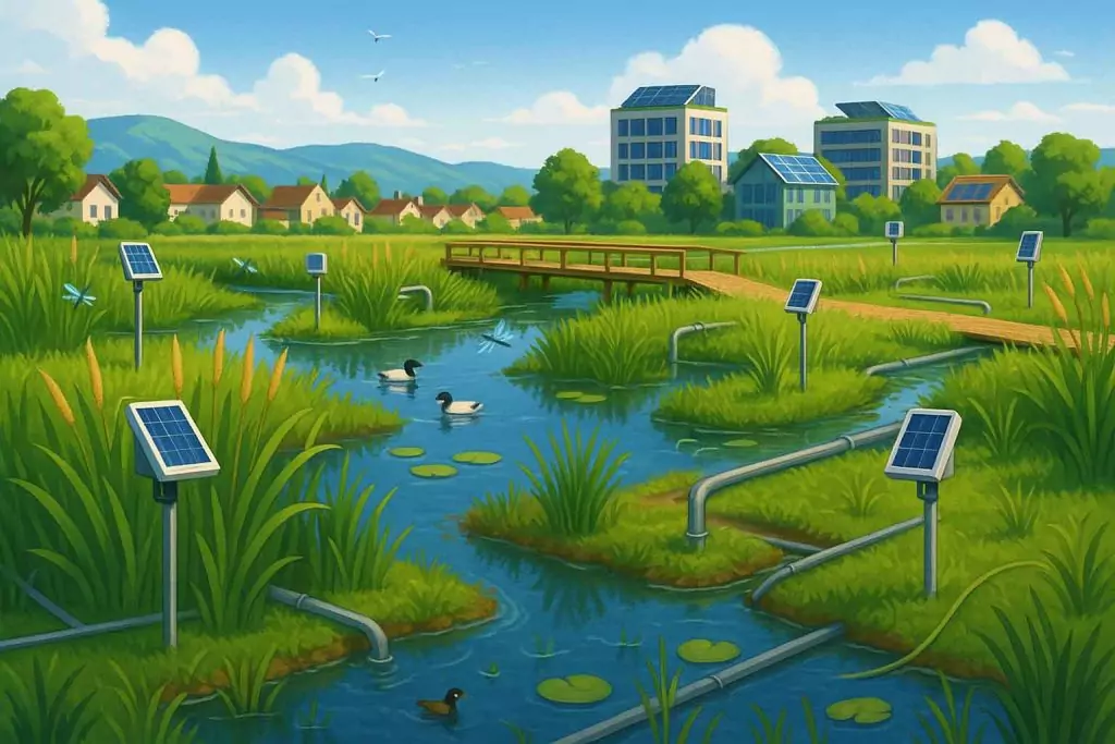 Blending enzymes with wetlands and data