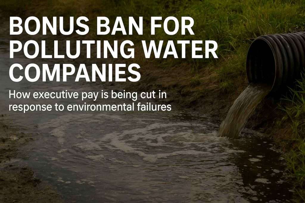 Bonus Ban for Polluting Water Companies