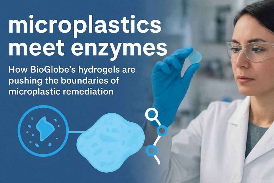 Microplastics meet enzymes