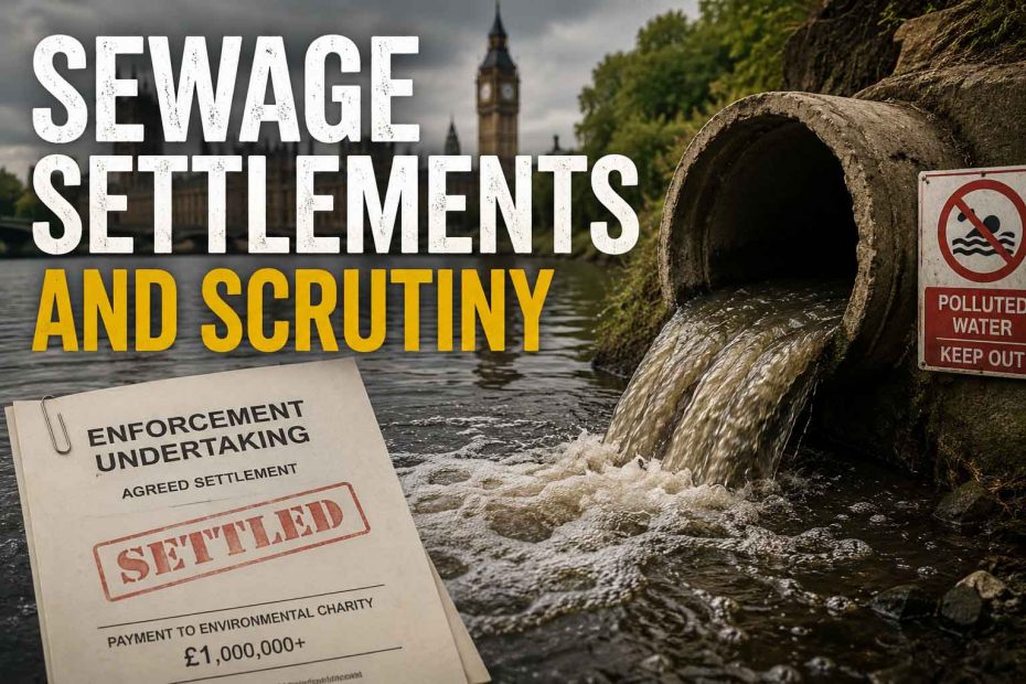 Sewage Settlements and Scrutiny